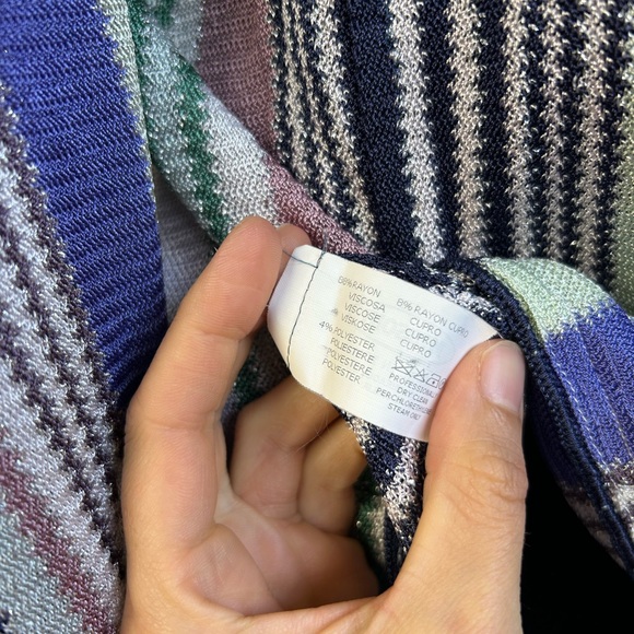 Missoni Women's Multicolor Knit Tank Top Tunic Size 42 - Picture 9 of 10